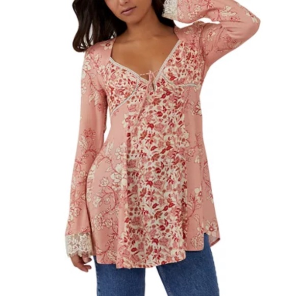 Free People Odette Printed Tunic Top/Dress - Picture 5 of 16